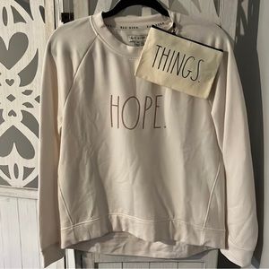 Brand New With Tag, Rae Dunn Sweatshirt And Pouch Set